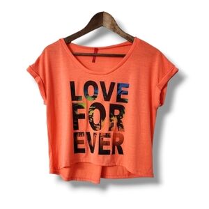 Beachy Love Forever Tropical Crop Tshirt | MM | L